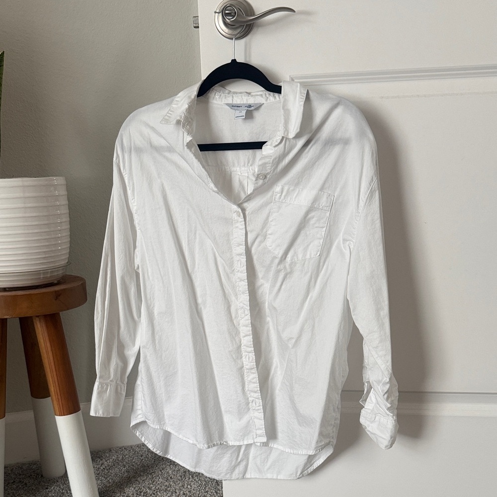White Button-Up Shirt